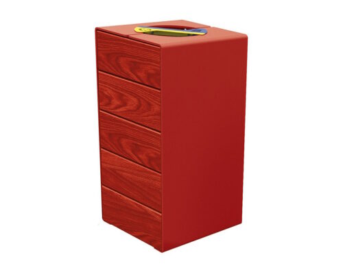 Sorteermand KUB. staal en hout