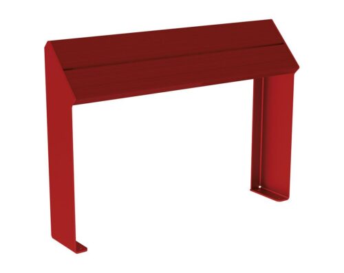 Wachtbank voor abri KUB. staal en hout