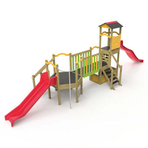 Multi-activiteitenpark JM03 HOUT - Square-lijn